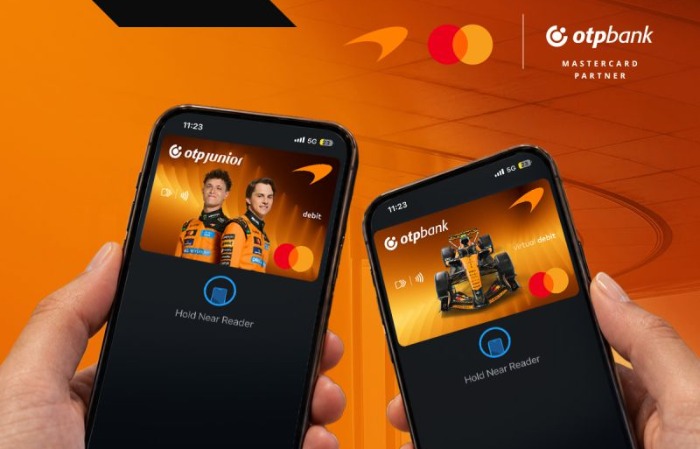 McLarenes Mastercard kártyadizájnt újított az OTP Bank