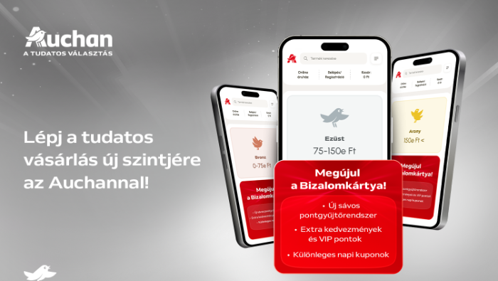 10 év után megújul az Auchan hűségprogramja, a Bizalomprogram