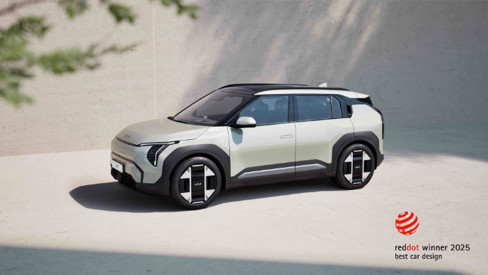 A Kia EV3 elnyerte a Red Dot „Best of the Best” díjat 